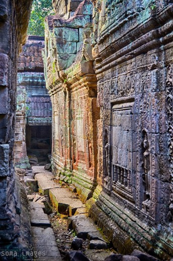 In between temples at Angkor Wat in Cambodia