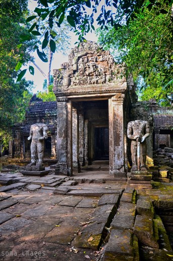 Entrance to a temple, Angkor Wat, Cambodia